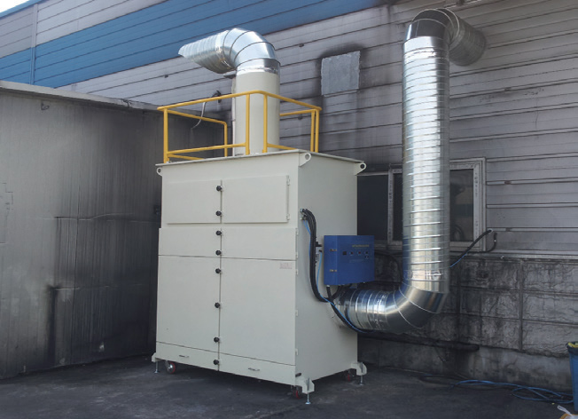 Graphite processing dust collection