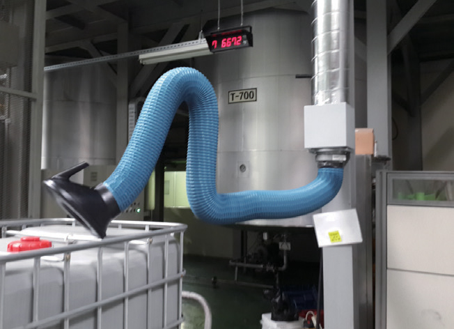Installation of arm hood for paper manufacturing facility